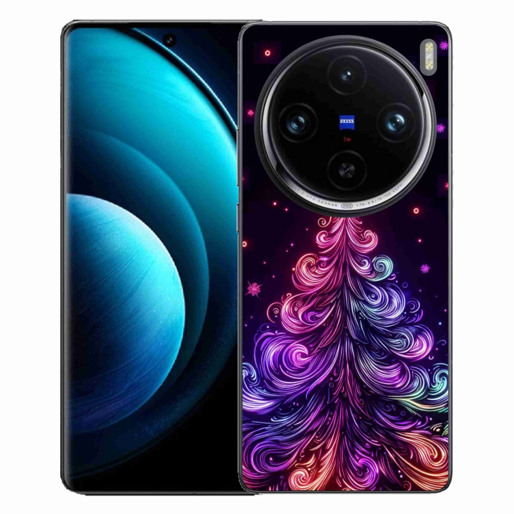 Gelový kryt mmCase na Vivo X100 Pro 5G - neonový vánoční stromek 1