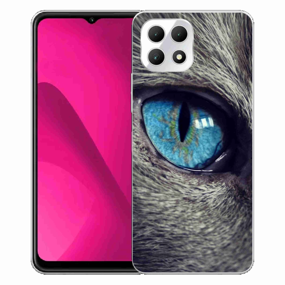 Gelový kryt mmCase na T-Mobile T Phone 2 - modré kočičí oko