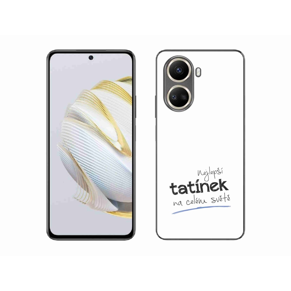Gelový kryt mmCase na Huawei Nova 10 SE - nejlepší tatínek 4 bílé pozadí