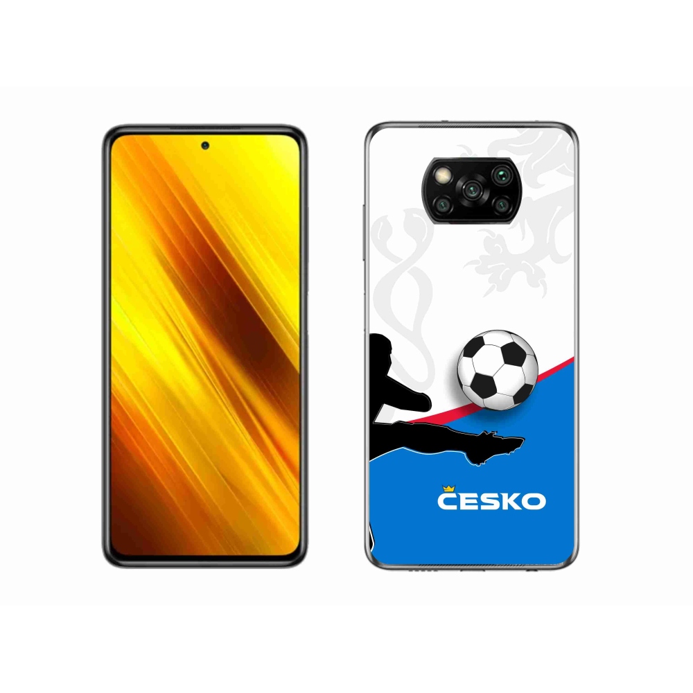 Gelový kryt mmCase na Xiaomi Poco X3 Pro - fotbal Česko 3