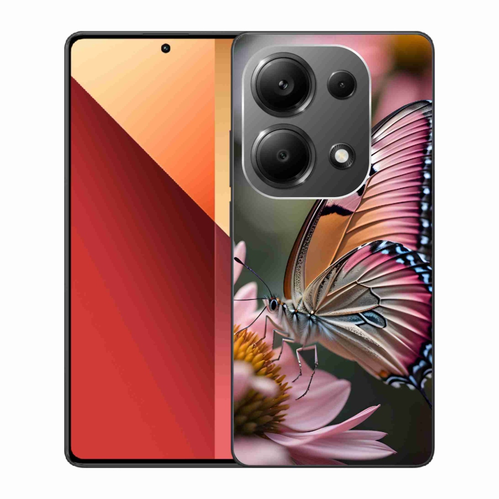 Gelový kryt mmCase na Xiaomi Redmi Note 13 Pro 4G/Poco M6 Pro - barevný motýl