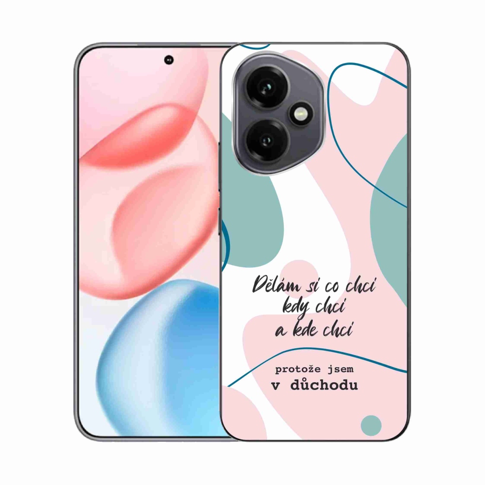 Gelový kryt mmCase na Honor 400 - vtipný text 10 bílé pozadí