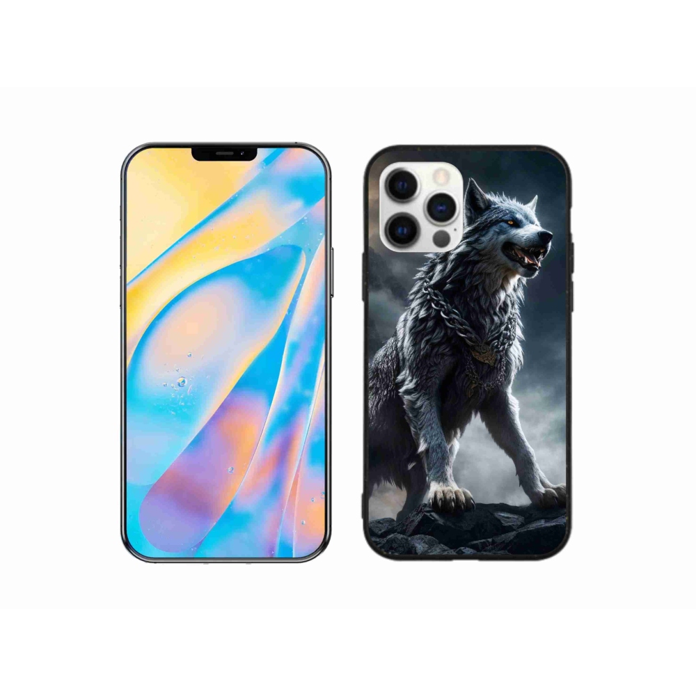 Gelový kryt mmCase na iPhone 12 Pro - vlk 1