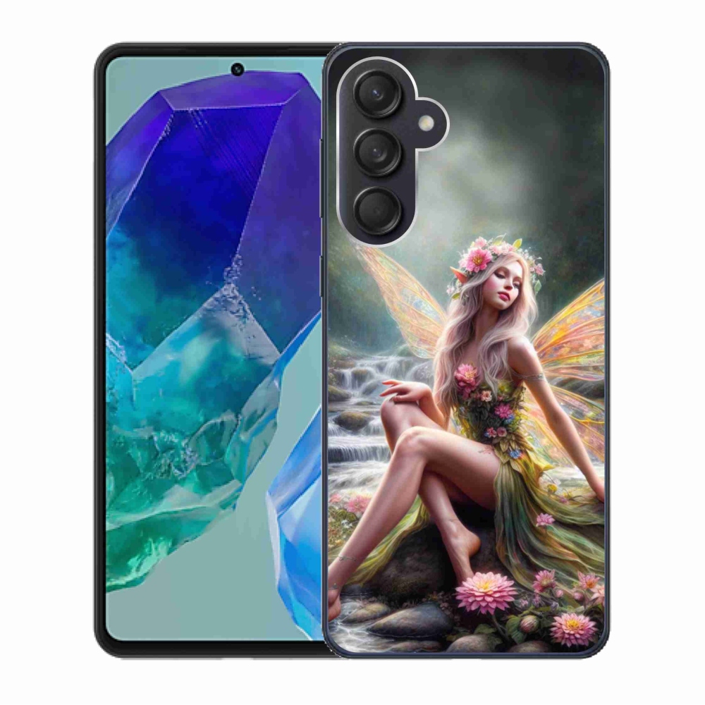 Gelový kryt mmCase na Samsung Galaxy M55 5G - motýlí žena 1