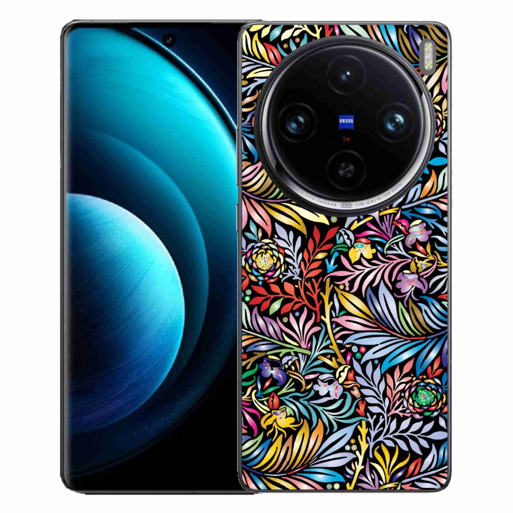 Gelový kryt mmCase na Vivo X100 Pro 5G - květiny 5