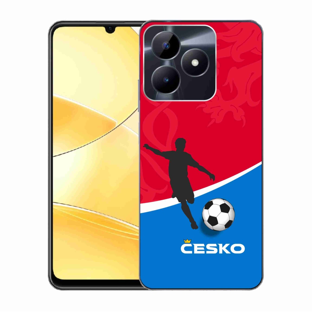 Gelový kryt mmCase na Realme C51/C53 - fotbal Česko