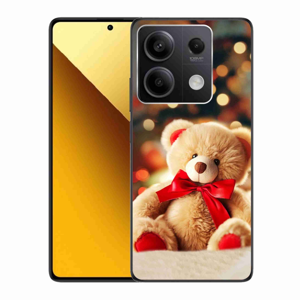 Gelový kryt mmCase na Xiaomi Redmi Note 13 5G - plyšový medvídek