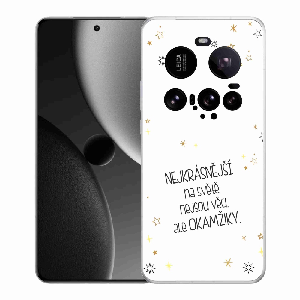 Gelový kryt mmCase na Xiaomi 15 Ultra - citát 4 bílé pozadí