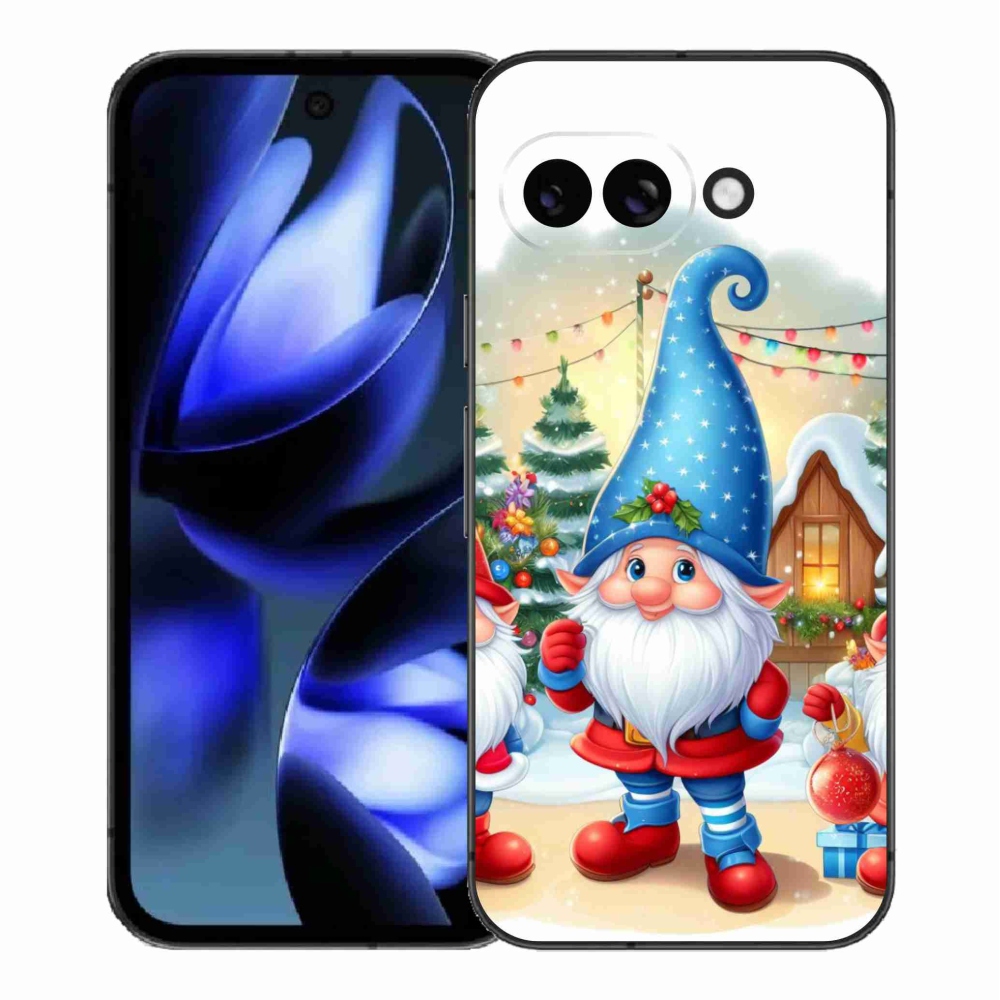 Gelový kryt mmCase na Google Pixel 9a - vánoční skřítci
