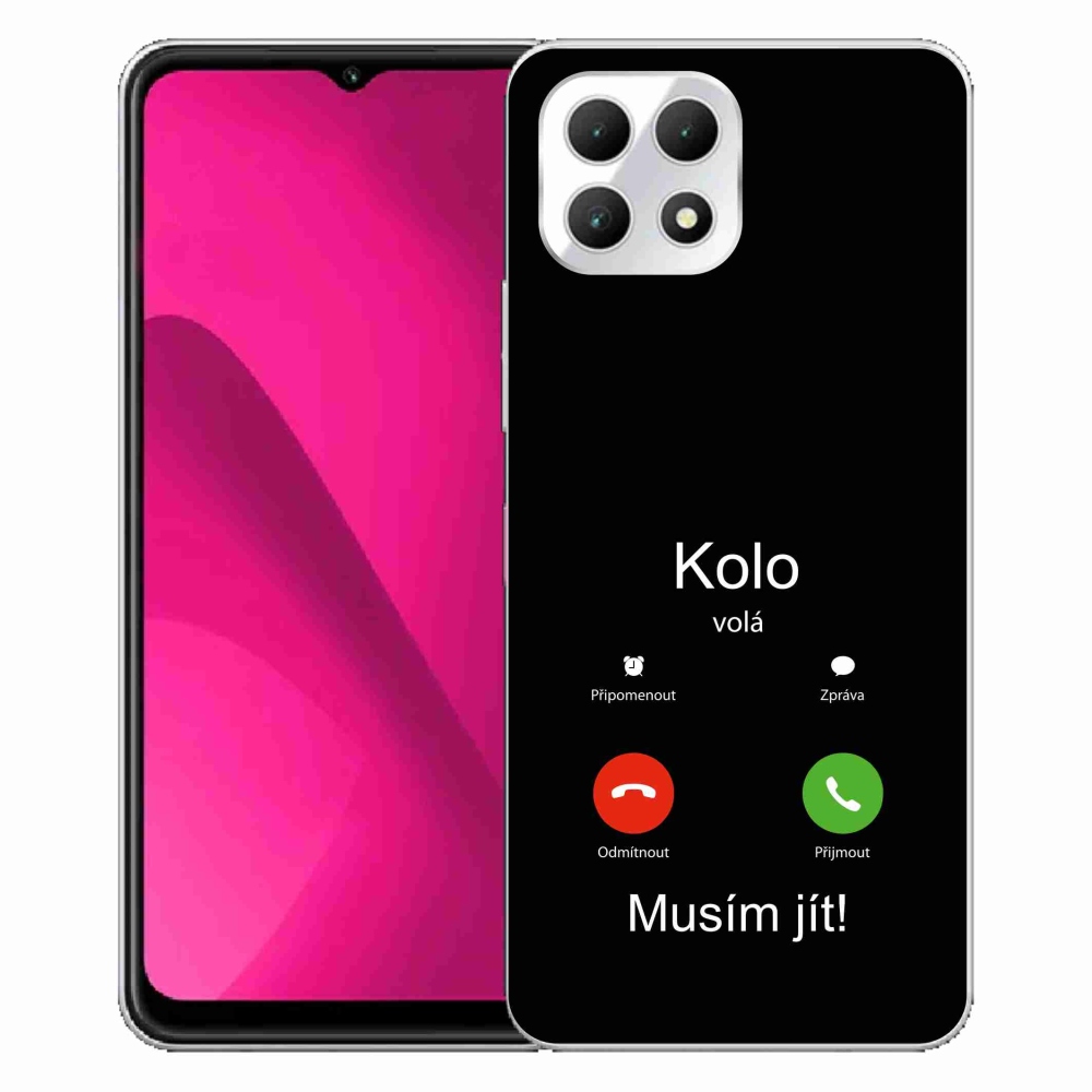Gelový kryt mmCase na T-Mobile T Phone 2 - kolo volá černé pozadí