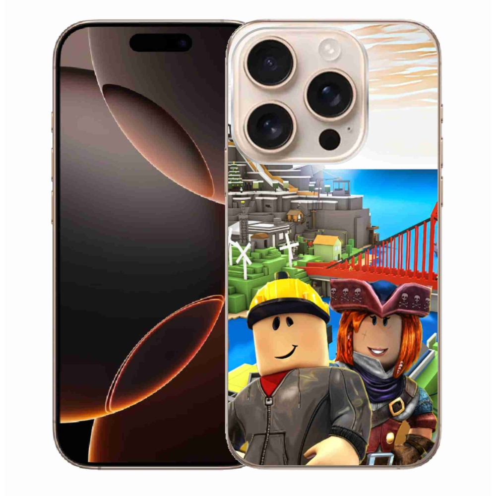 Gelový kryt mmCase na iPhone 16 Pro Max - roblox 1