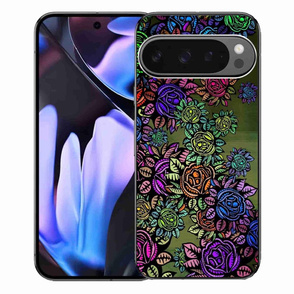 Gelový kryt mmCase na Google Pixel 9 Pro XL - květiny 6