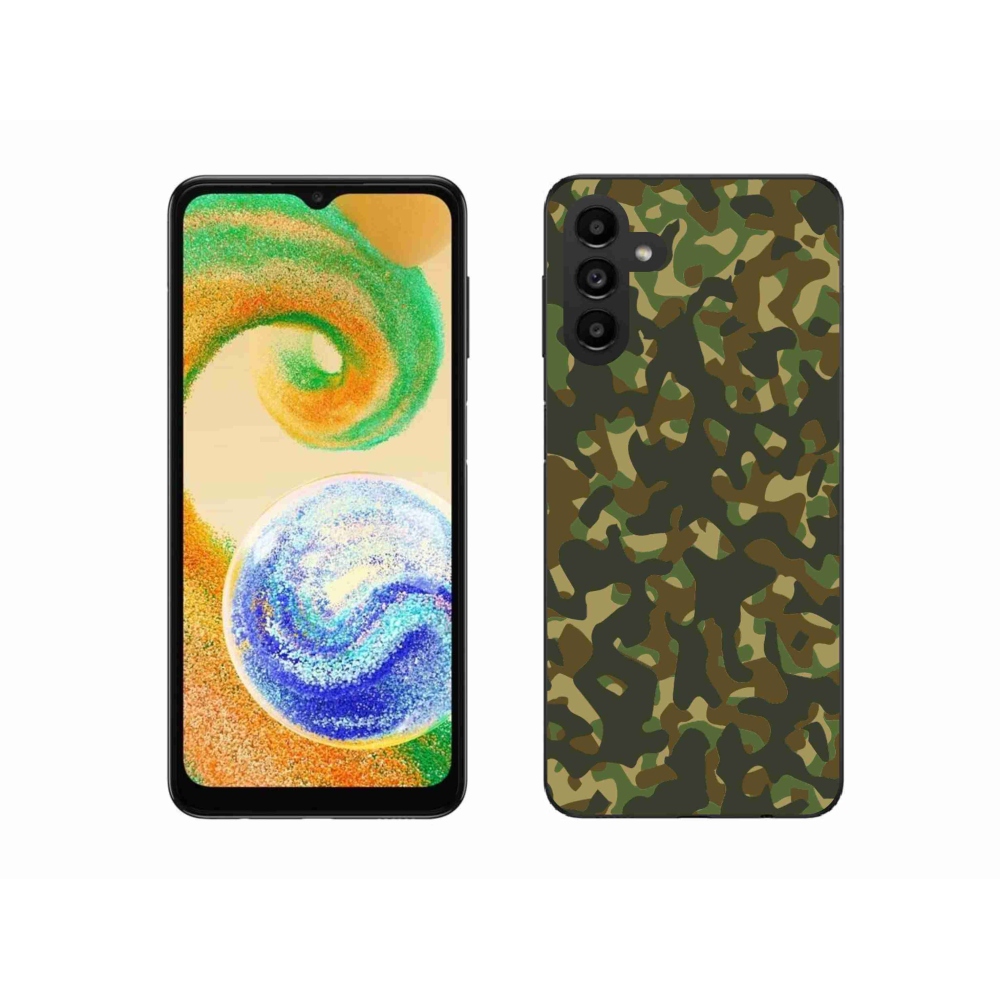 Gelový kryt mmCase na Samsung Galaxy A04s (164.7x76.7x9.1mm) - maskáčový vzor 1