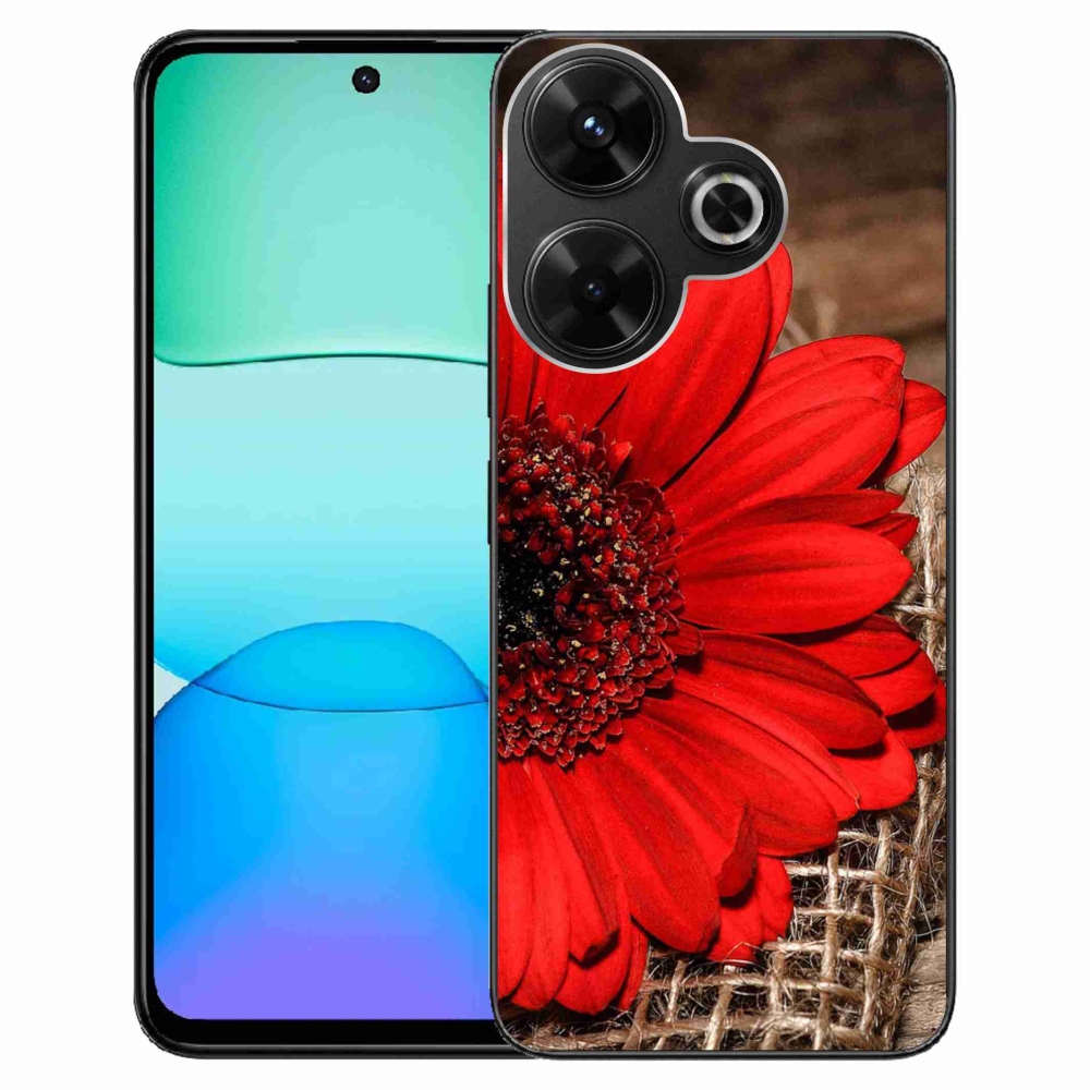 Gelový kryt mmCase na Xiaomi Redmi 13 4G/Poco M6 4G - gerbera