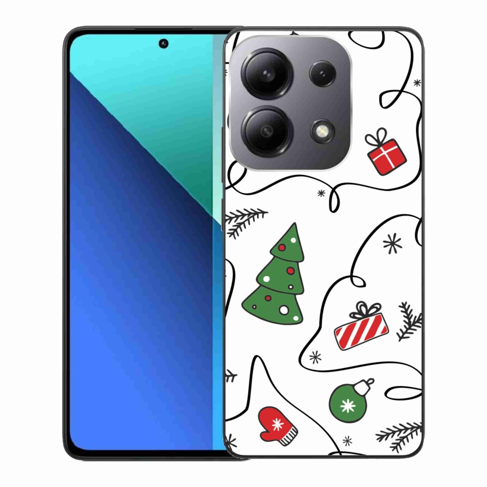 Gelový kryt mmCase na Xiaomi Redmi Note 13 - vánoční motivy