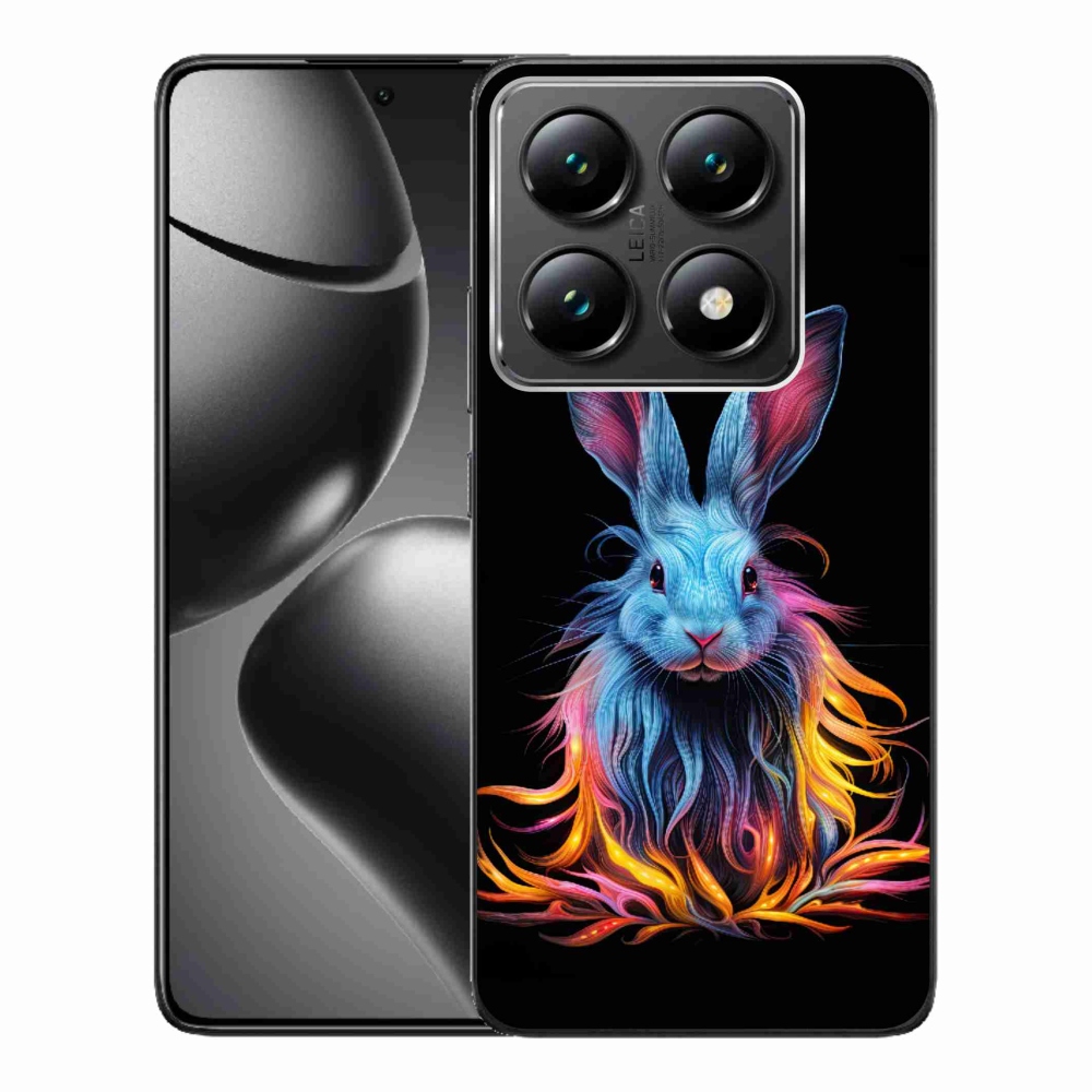 Gelový kryt mmCase na Xiaomi 14T Pro - abstraktní zajíc