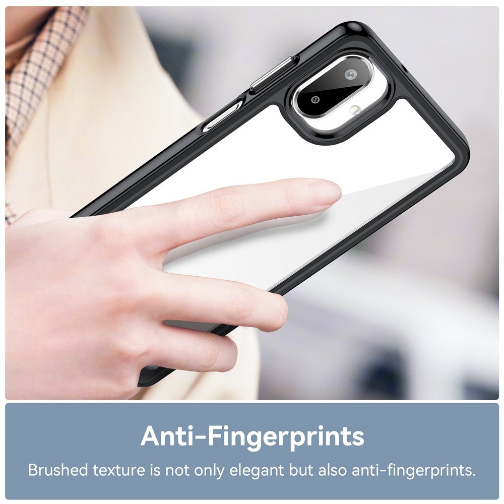 Gelový obal s pevnými zády na Samsung Galaxy A07 4G - černý