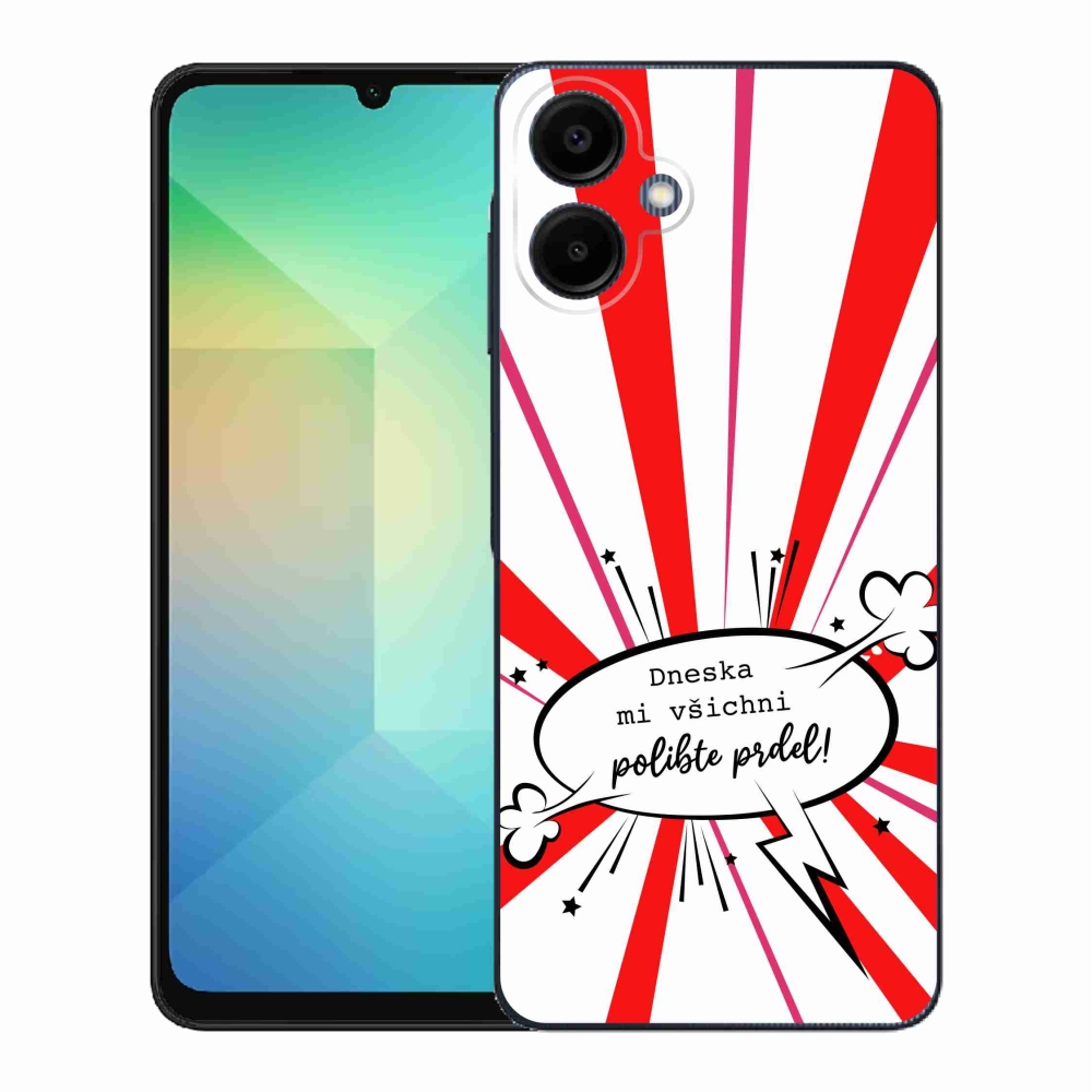 Gelový kryt mmCase na Samsung Galaxy A06 4G - vtipný text 15 bílé pozadí