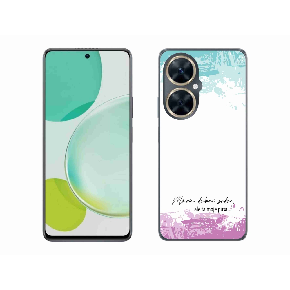 Gelový kryt mmCase na Huawei Nova 11i - vtipný text 3 bílé pozadí