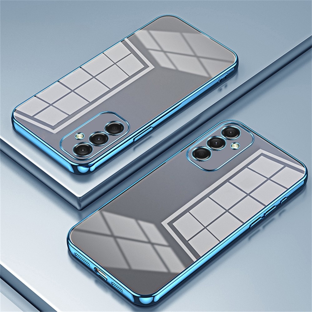Cut gelový třpytivý obal na Samsung Galaxy A16 4G/5G - modrý