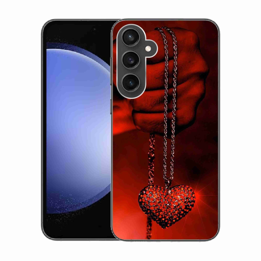 Gelový kryt mmCase na Samsung Galaxy S23 FE - náhrdelník