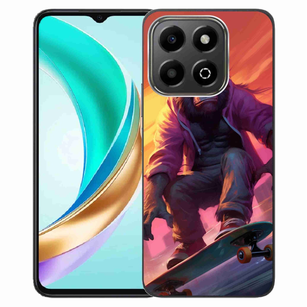 Gelový kryt mmCase na Honor X6b - gorila na skateboardu