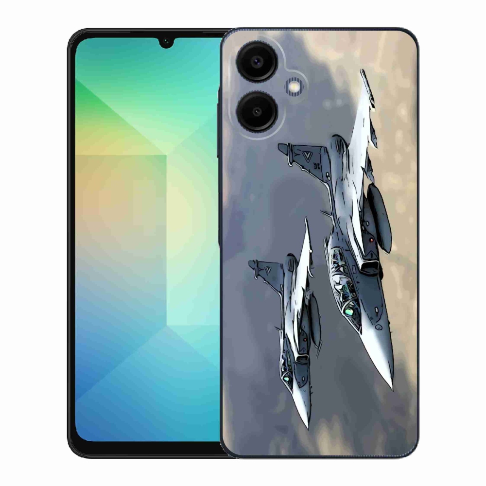 Gelový kryt mmCase na Samsung Galaxy A06 4G - stíhačky