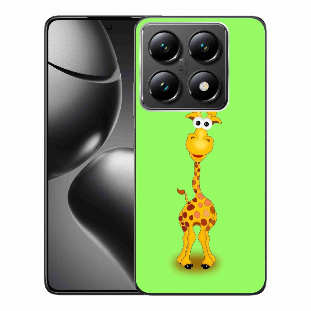 Gelový kryt mmCase na Xiaomi 14T Pro - kreslená žirafa