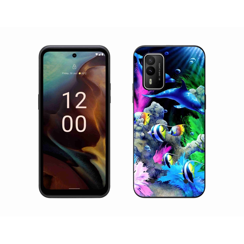 Gelový obal mmCase na Nokia XR21 - mořský svět