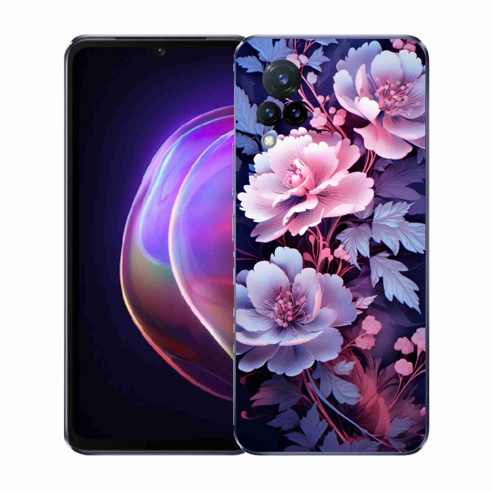 Gelový kryt mmCase na Vivo V21 4G/5G - květiny 11
