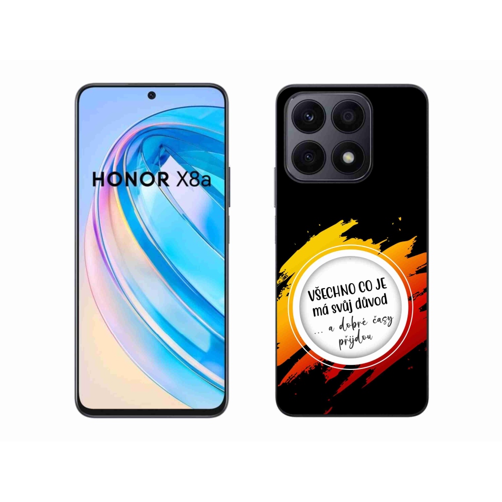 Gelový kryt mmCase na Honor X8a - citát 3 černé pozadí