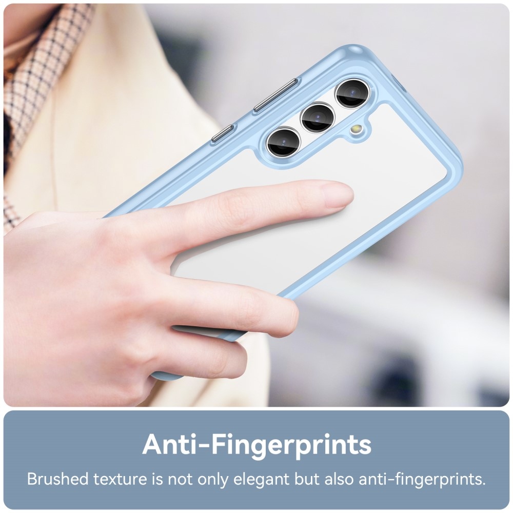Gelový obal s pevnými zády na Samsung Galaxy S24 - modrý