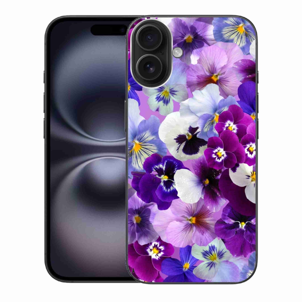 Gelový kryt mmCase na iPhone 16 Plus - květiny 9