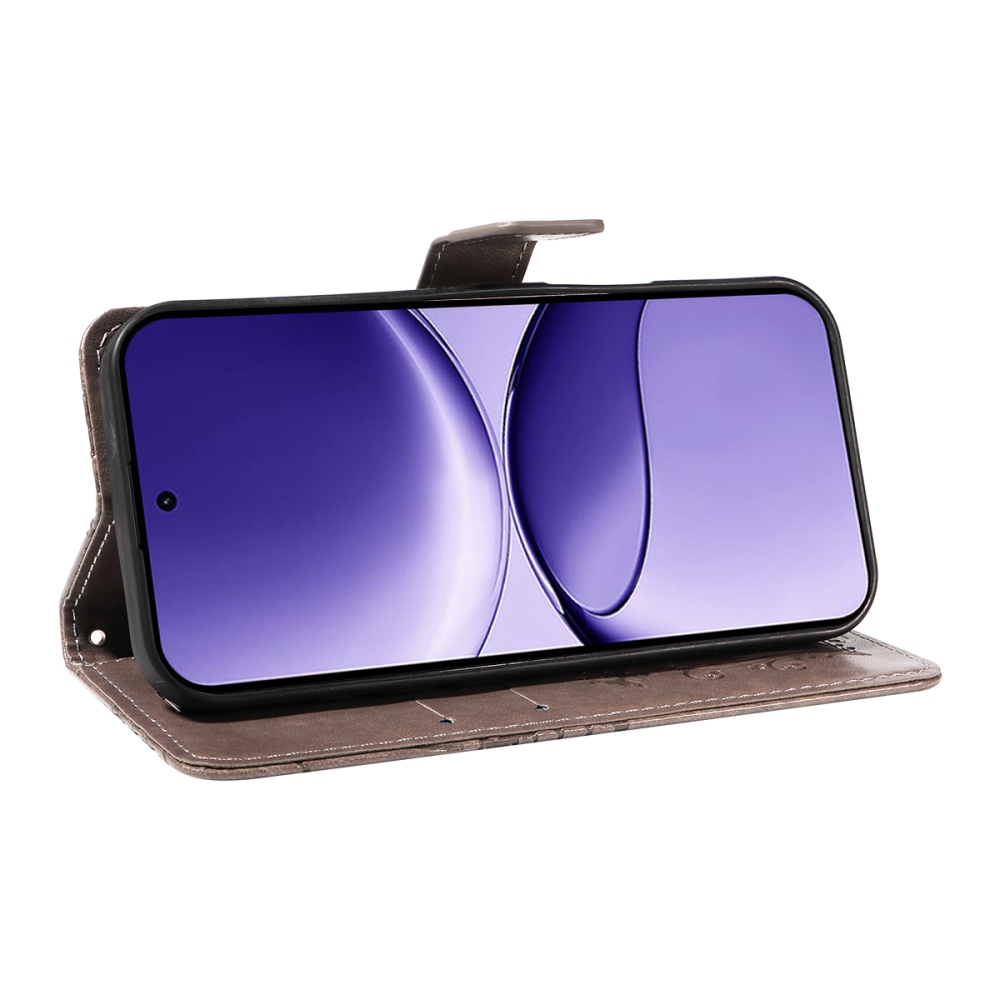 Big Butterfly knížkové pouzdro na Xiaomi Poco F7 5G - šedé
