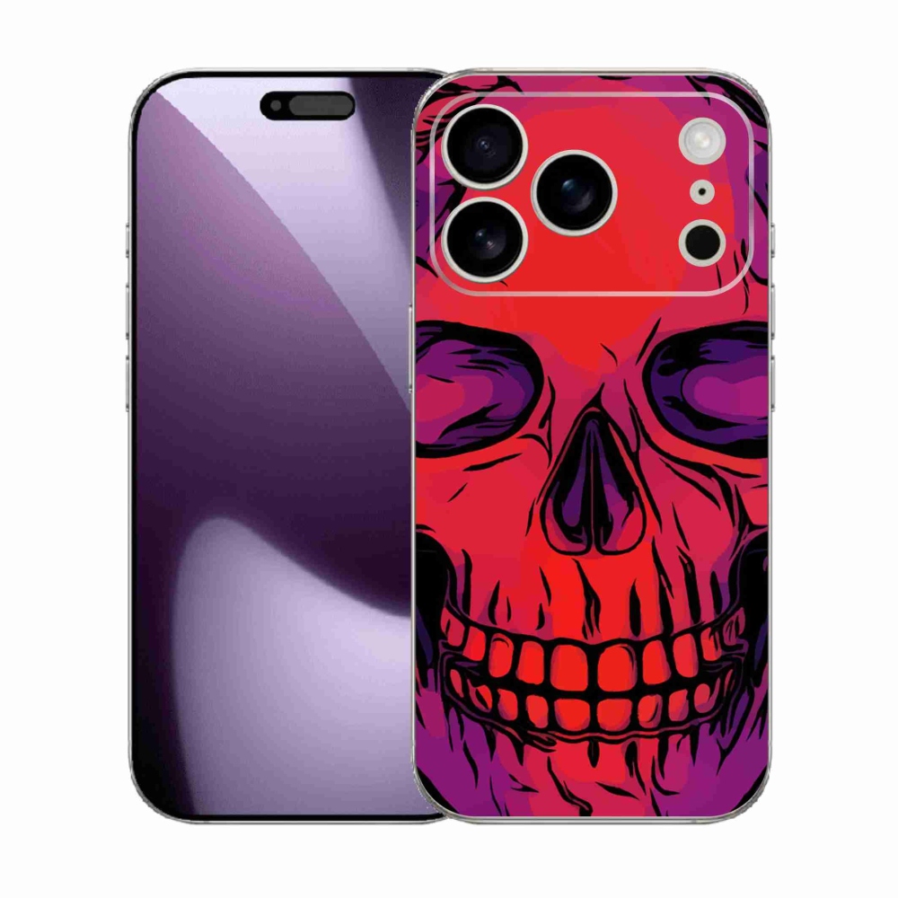 Gelový kryt mmCase na iPhone 17 Pro - lebka