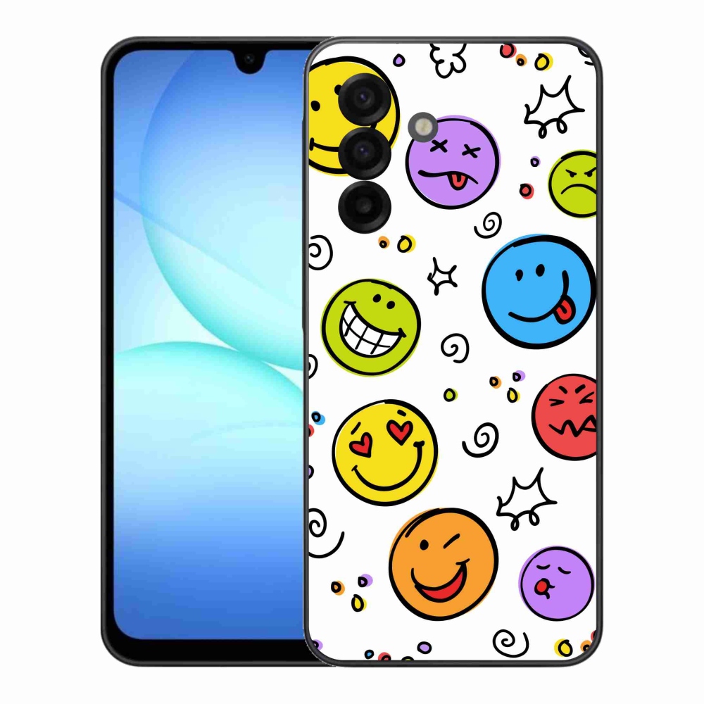 Gelový kryt mmCase na Samsung Galaxy A17 4G/5G - smajlíci