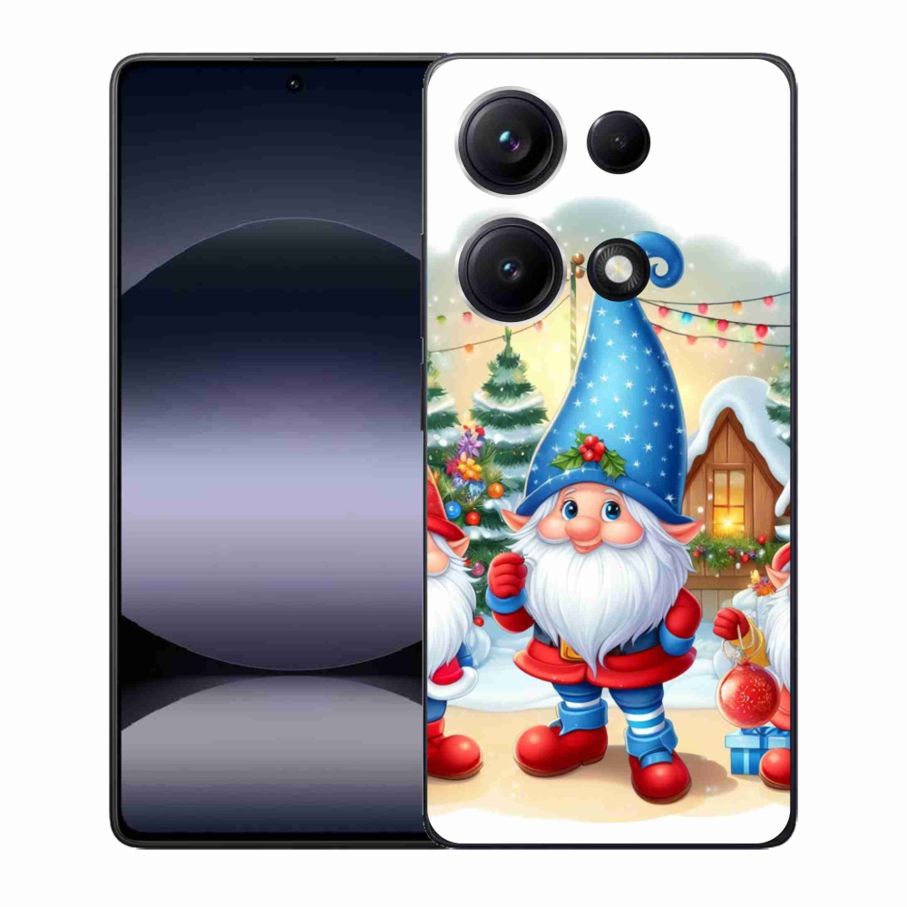Gelový kryt mmCase na Xiaomi Redmi Note 14S - vánoční skřítci