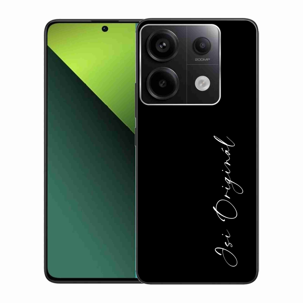 Gelový kryt mmCase na Xiaomi Redmi Note 13 Pro 5G/Poco X6 5G - jsi originál černé pozadí