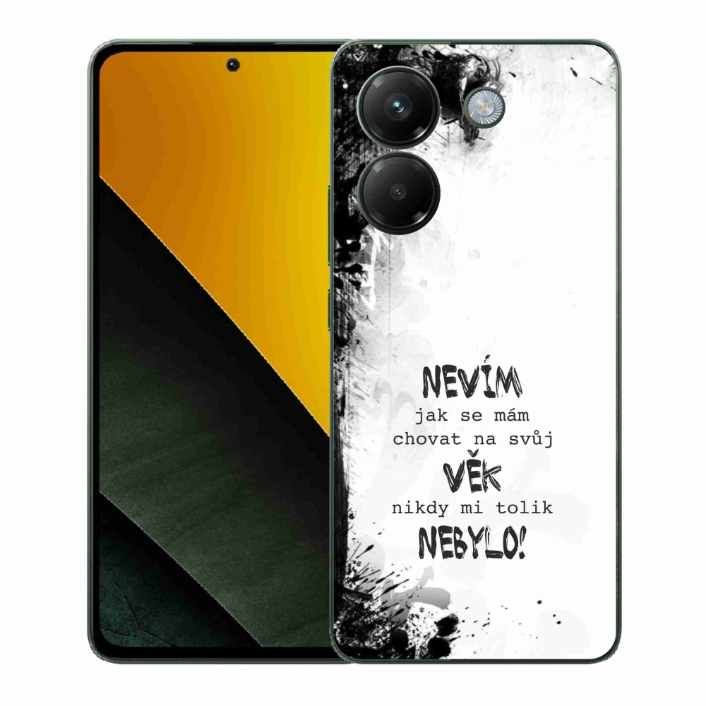 Gelový kryt mmCase na Xiaomi Poco M7 Pro 5G - vtipný text 14 bílé pozadí
