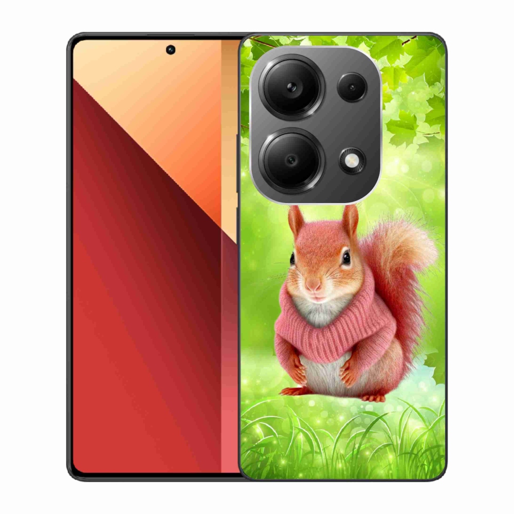 Gelový kryt mmCase na Xiaomi Redmi Note 13 Pro 4G/Poco M6 Pro - veverka ve svetru