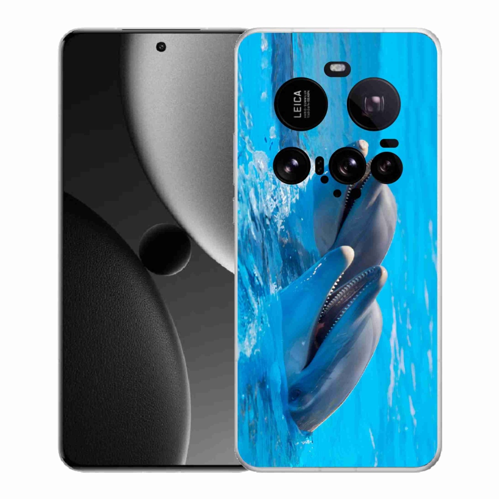 Gelový kryt mmCase na Xiaomi 15 Ultra - delfíni