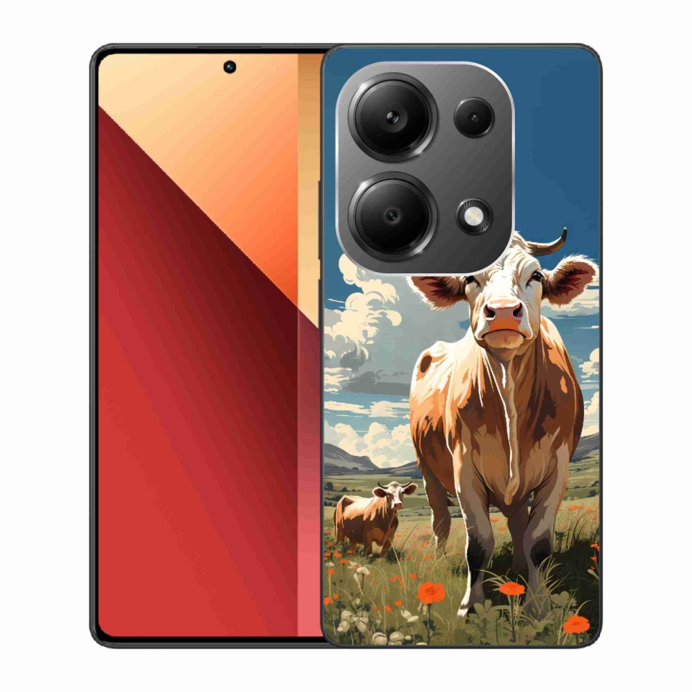 Gelový kryt mmCase na Xiaomi Redmi Note 13 Pro 4G/Poco M6 Pro - krávy na louce