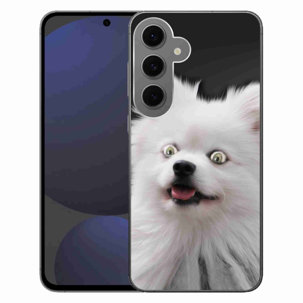 Gelový kryt mmCase na Samsung Galaxy S24 FE - bílý špic