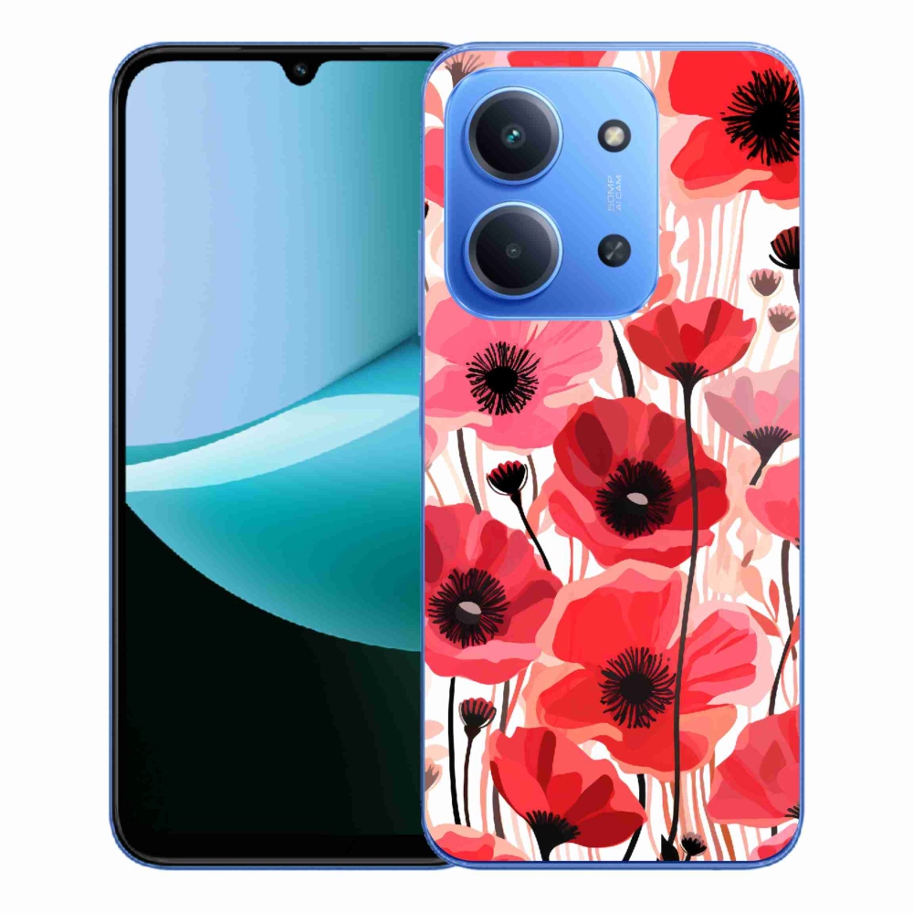 Gelový kryt mmCase na Xiaomi Redmi 15C 4G/5G (173mm) - vlčí mák 1