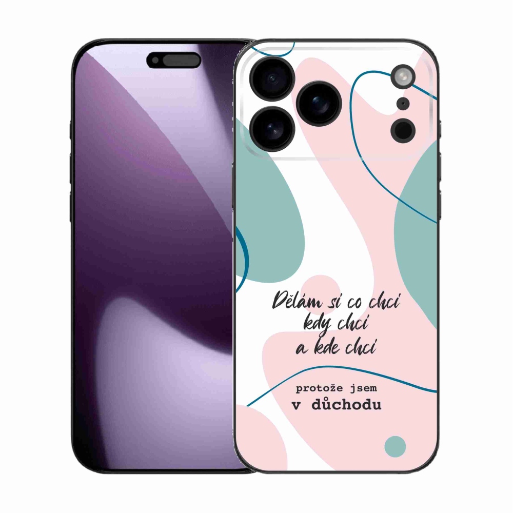 Gelový kryt mmCase na iPhone 17 Pro Max - vtipný text 10 bílé pozadí