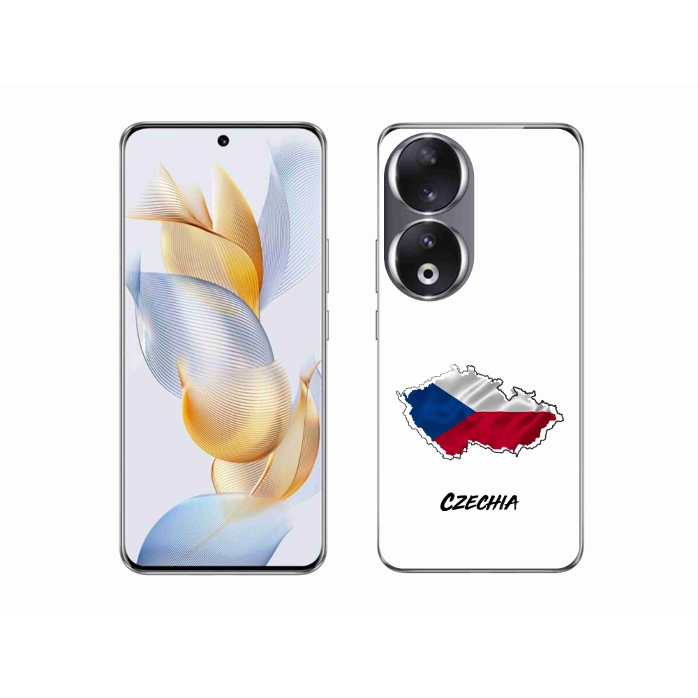 Gelový kryt mmCase na Honor 90 - Czechia bílé pozadí