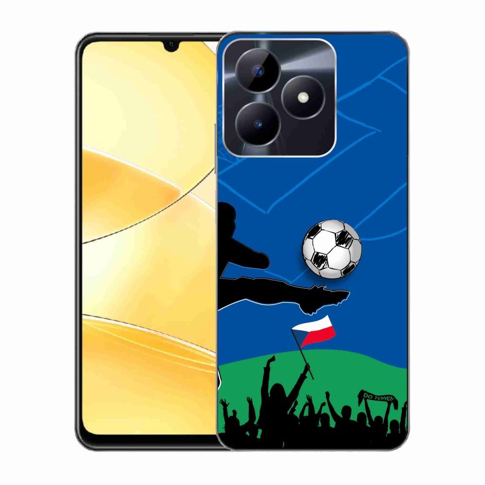 Gelový kryt mmCase na Realme C51/C53 - fanoušci fotbalu