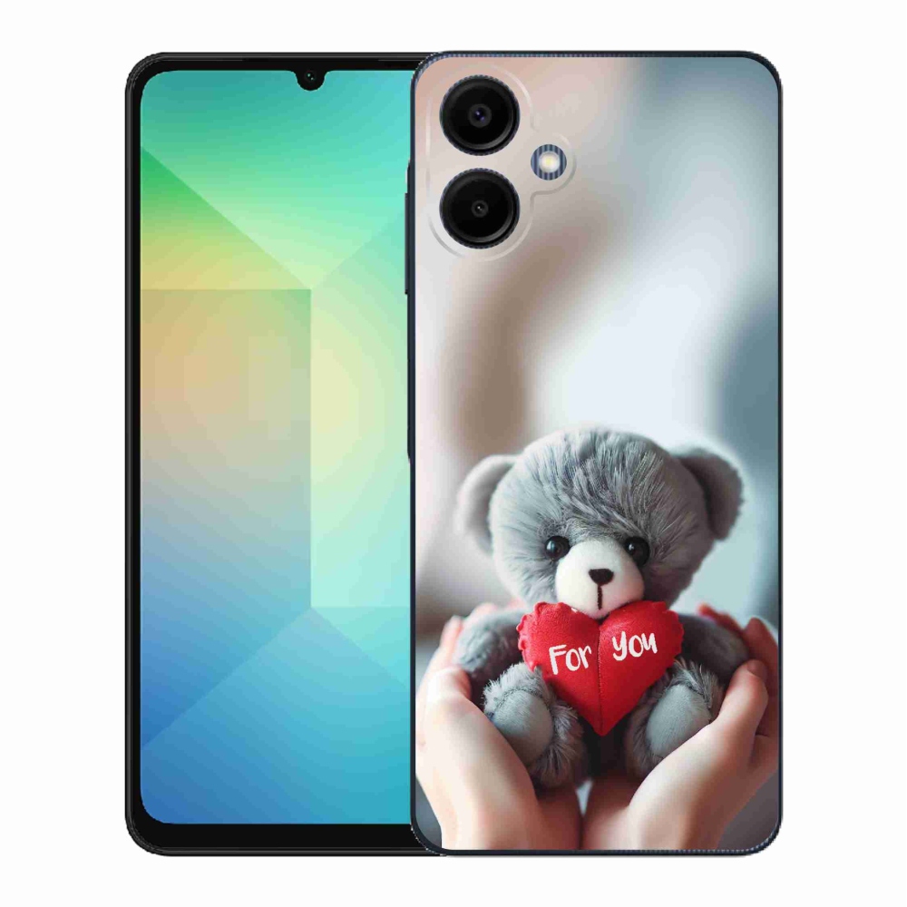 Gelový kryt mmCase na Samsung Galaxy A06 4G - medvídek pro zamilované