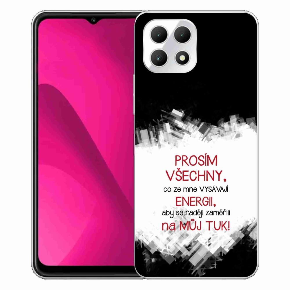 Gelový kryt mmCase na T-Mobile T Phone 2 - vtipný text 1 červený