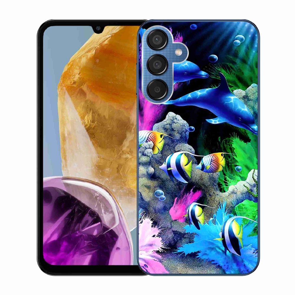 Gelový obal mmCase na Samsung Galaxy M15 5G - mořský svět